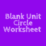 blank unit circle worksheet