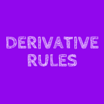 Derivative Rules