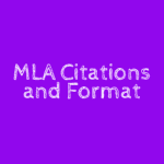 mla citations and format