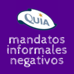 madatos informales negativos