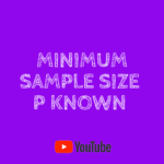 minimum sample size p known