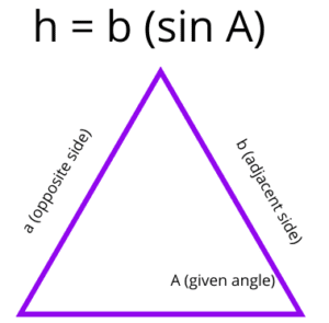 Solving Triangles Find the Height