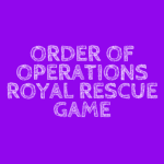 Order of Operations Royal Rescue Game