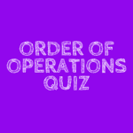 Order of Operations Online Quiz Game