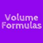 Math Volume Formulas