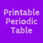 Printable Periodic Table