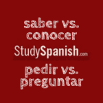 saber vs. conocer