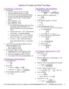 Statistics Formulas and What They Mean 4
