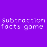 subtraction facts game