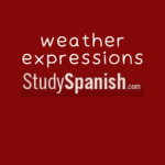 weather expressions in spanish online quiz