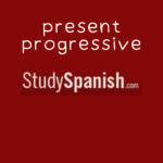 present progressive in Spanish online quiz