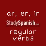 -ar, -er, -ir verbs spanish online quiz