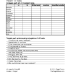 ¡En español! Level 1 Unidad 2 AR Verbs