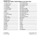 ¡En español! Level 1 Unidad 5 Vocabulary