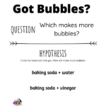 Got Bubbles? Science Experiment