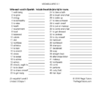 ¡En español! Level 2 Unidad 3 Vocabulary