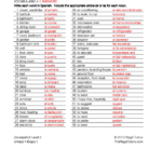 ¡En español! Level 2 Unidad 4 Answers