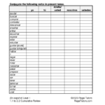 ¡En español! Level 1 Present Tense Verbs