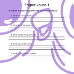 Proper Nouns First Grade