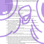 My Five Senses comprehension questions