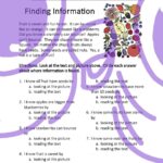 distinguish information worksheet first grade ri.1.6
