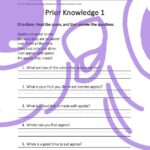 first grade Prior Knowledge