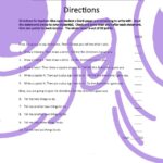 Directions First Grade