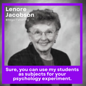 Lenore Jacobson Psychology Meme