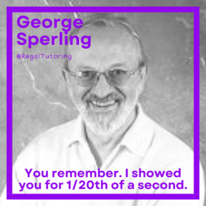 George Sperling Psychology Meme