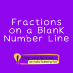 Fractions on a blank number line