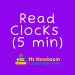 Read Clocks 5 min