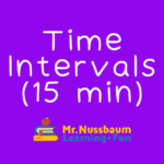 Time Intervals (15 min)
