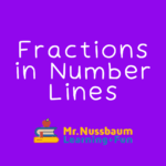 fractions in number lines