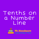 tenths on a number line