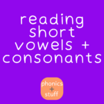 reading short vowels + consonants