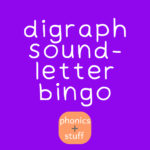 digraph sound-letter bingo