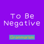 to be negative online quiz