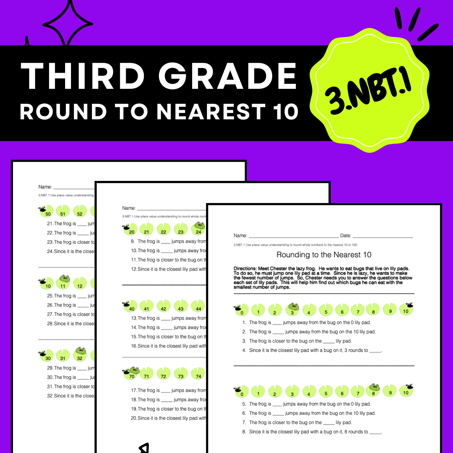3.nbt.1 Round to the nearest 10