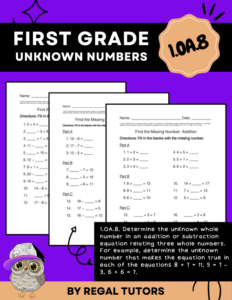 1.OA.8 Missing Numbers
