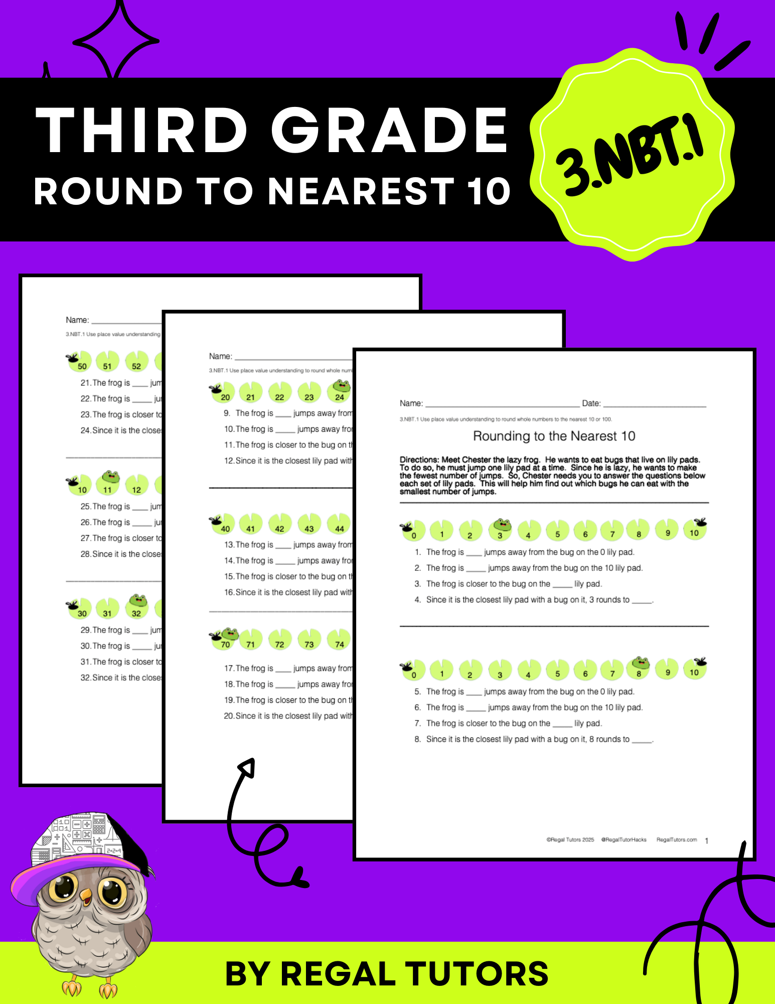 3.nbt.1 Round to the nearest 10